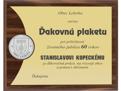 plaketa HG401 G (Varianta 200x150mm)