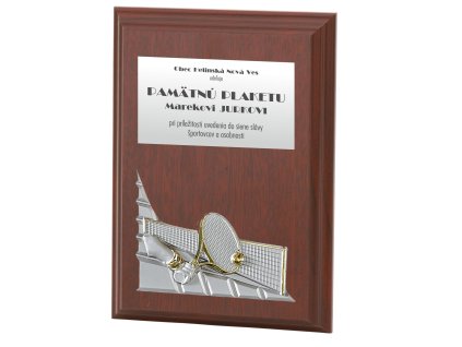 plaketa s 3D motívom 12220 tenis (Varianta plaketa s 3D motívom 12220 tenis, 105x150mm)