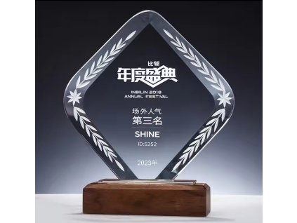 5556 plaketa drevo sklo 7819 15 krabicka