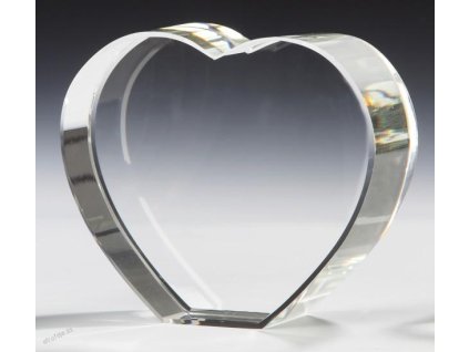 sklo - srdce 6748 ťažitko + krabička (Varianta sklo - srdce 67488 ťažitko + krabička,, 110x95mm)