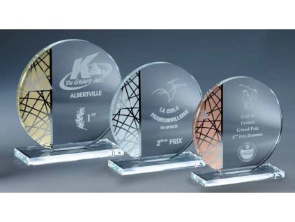 plaketa sklo 1723 (Varianta sklo 17231, h 17cm)