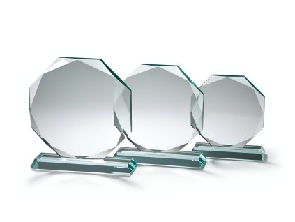 plaketa sklo 6508 + krabička (Varianta sklo 65084, h 165mm)