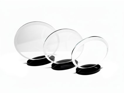 plaketa sklo 7714 + krabička (Varianta sklo 7714/A, h 175mm)