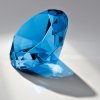 sklo, diamant  65501, ťažitko - blue (Varianta sklo, diamant  65501, ťažitko - blue, d 8cm)