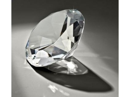 sklo, kryštáľ - diamant  65472, ťažitko - gold (Varianta sklo, kryštáľ - diamant  65120, ťažitko, d 8cm)