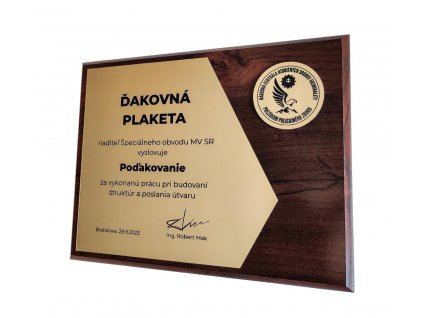 dřevěná plaketa  HG521/G - vlastní motiv