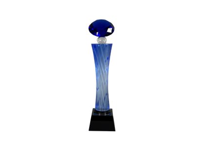 plaketa sklo - trofej 9137 diamant blue + krabička