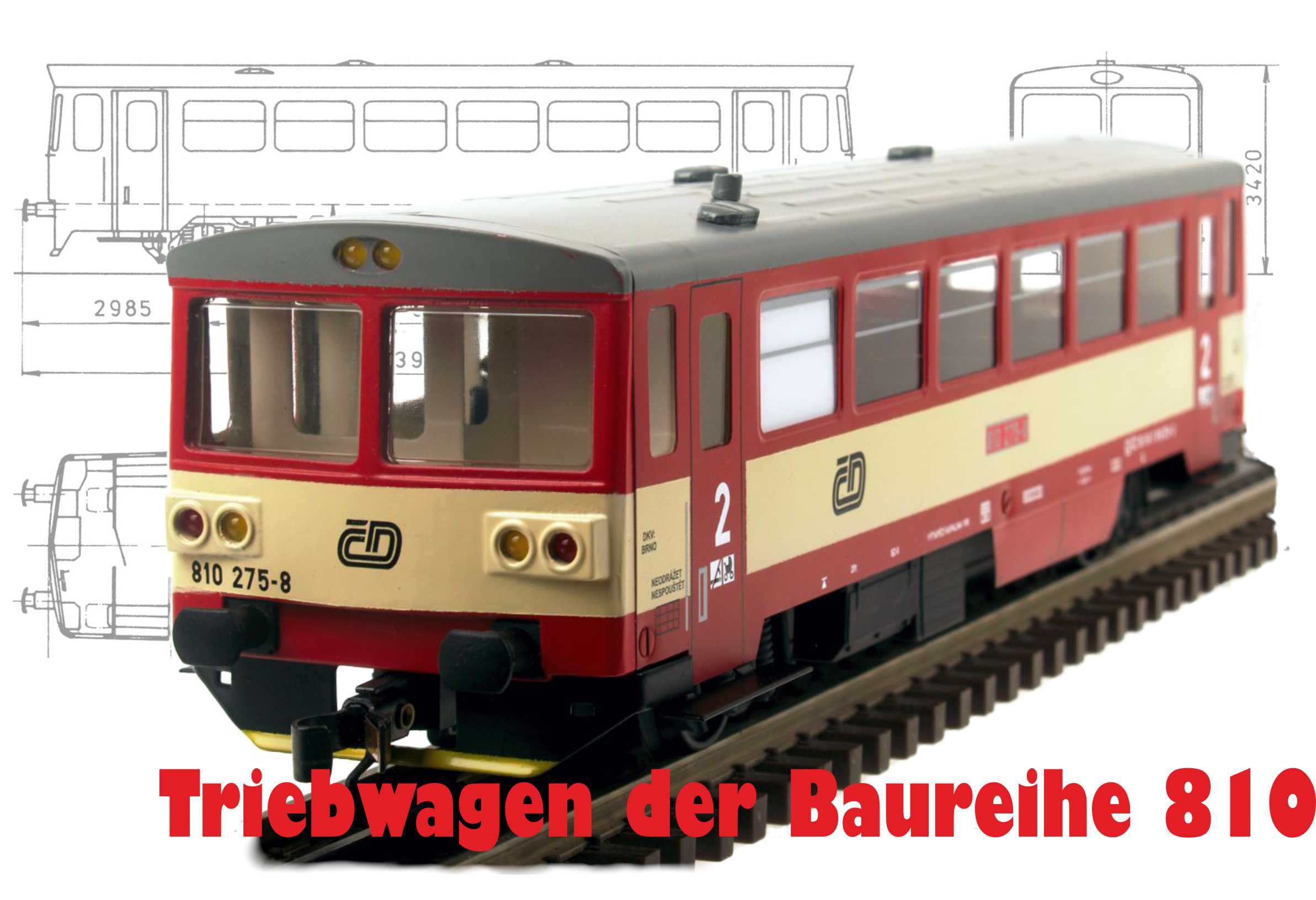 Triebwagen der Baureihe 810 der ČD