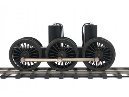 DRIVING UNIT WITH TWO MOTORS AND HIGH FLANGED WHEELS, AXLES DISTANCE 51+51 MM