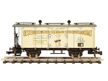 KÜHLWAGEN B. E.B. FÜR MINERAL WASSER "KRONDORF" MIT BREMSBÜHNE