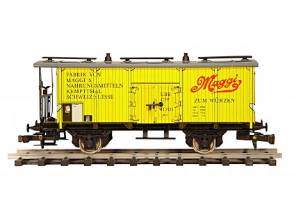 REFRIGERATED CAR SBB/ CFF „MAGGI” WITH BRAKEMAN´S PLATFORM