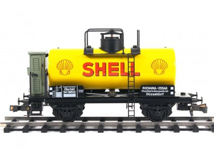 CISTERNOVÝ VŮZ DB ŘADY R "SHELL" S BRZDAŘSKOU BUDKOU