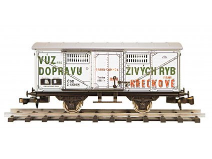 FREIGHT CAR FOR TRANSPORTING LIVE FISH, ČSD