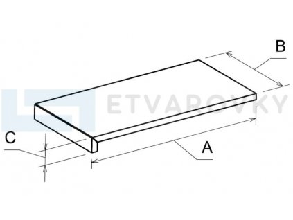 L1 - Elemento L - Obdélníková individual / krátká (Formáty obdélníkové 60cm x 90cm, tloušťka 20 mm)