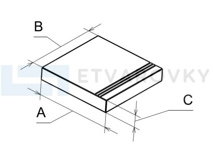 SHL1L - Elemento L - Čtvercová standart - Levá (Formáty čtvercové 90cm x 90cm, Orientace textury čtvercové rovnoběžně s texturou, tloušťka 20 mm)
