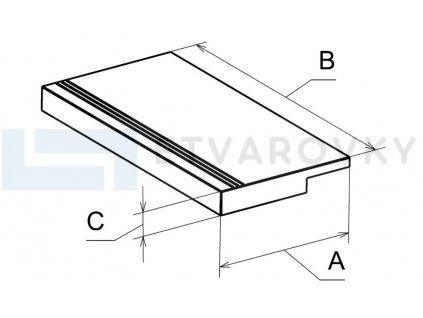 SHL1D - Elemento L - Obdélníková individual / dlouhá - Dual (Formáty obdélníkové 60cm x 90cm, tloušťka 20 mm)