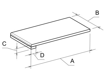 L3 Quater Round obdelnikova kratka