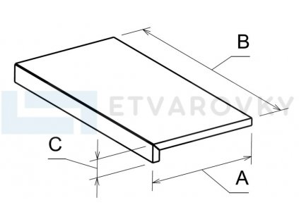 L1 - Elemento L - Obdélníková standart / dlouhá (Formáty obdélníkové 60cm x 90cm, tloušťka 20 mm)