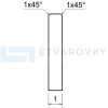 SOK1 Flat Edge profile etvarovky