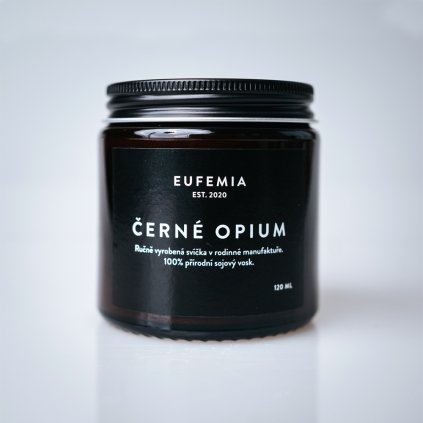 Sojová svíčka ČERNÉ OPIUM – 120 ml