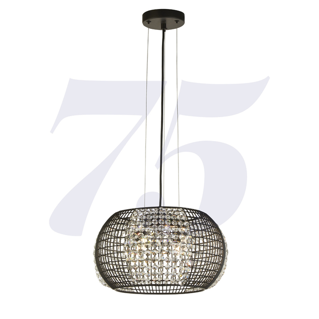 Searchlight 9094-4BK Cage závesné svietidlo