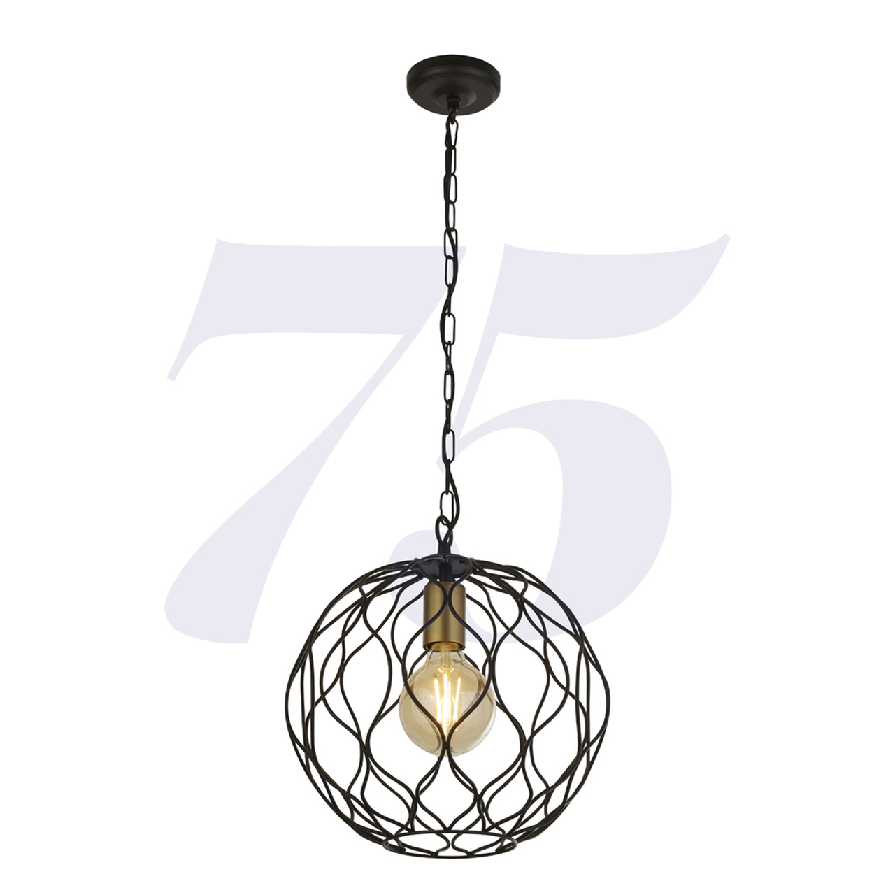Searchlight 4511-1BK Finesse  závesné svietidlo
