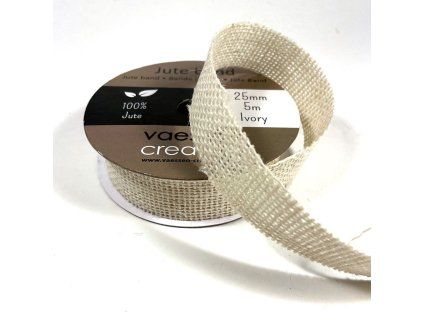 jutovastužka 25mmx5m ivory