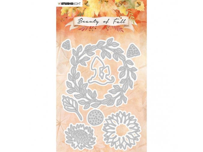 Studio Light • Cutting die beauty of fall Wreath of leaves nr.58 euphoriscz