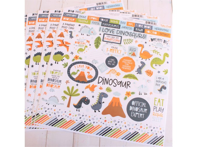 dinomite echopark scrapbooking euphoriscz samolepky