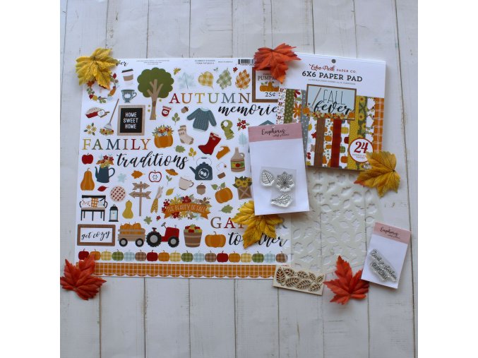 zvyhodnenasadapodzim1 scrapbooking samoleky razitka papiry euphoriscz
