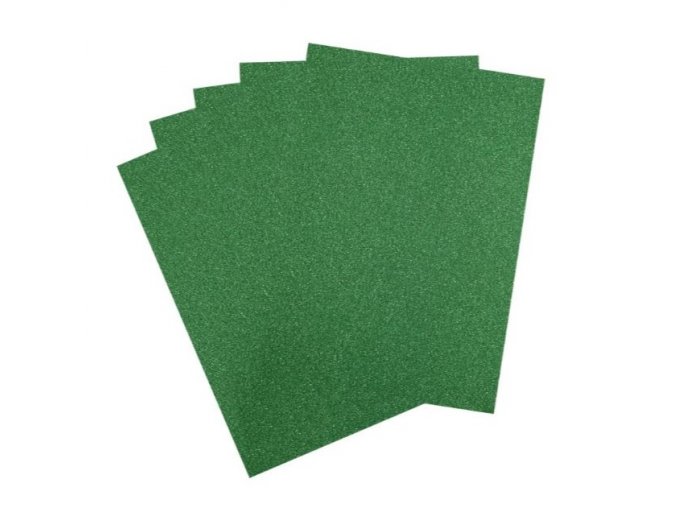 glitrový papir zelený scrapobooking euphoriscz