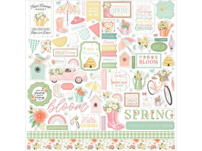 herecomthespring Carta Bella scrapbooking papirovesamolepky euphoriscz