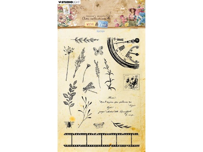 Studio Light • Wild & Free Clear Stamp Sprigs pruhlednarazitka scrapbooking ephoriscz