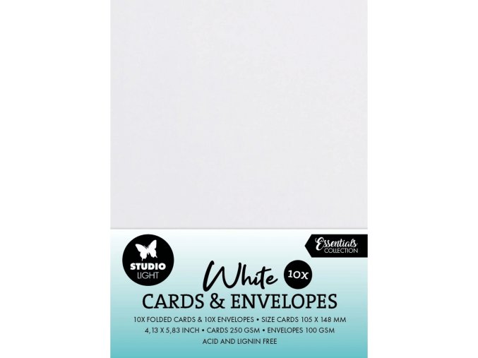 pranisobalkou A6 10ks bile 1 studiolight cardmaking scrapbooking euphoriscz