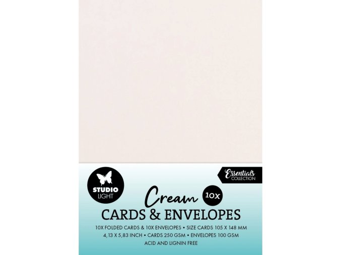 pranisobalkou A6 10ks kremove 1 studiolight cardmaking scrapbooking euphoriscz