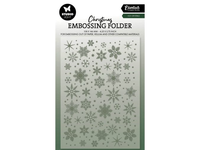 embossovacikapsa1 vlocky Vanoce studiolight scrapbooking euphoriscz