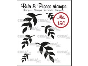 Crealies • Bits & Pieces stamp No.150 Mini leaves razitka listy scrapbooking euphoriscz