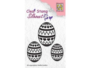 Silhouette Clear Stamps Easter Eggs nelliesnellen razitka scrapbooking euphoriscz