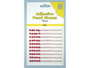 samolepiciperličky odstinycervene 1 scrapbookign cardmaking Nellie's Choice Adhesive Pearls 150pcs 4mm 3 Tones Red euphoriscz