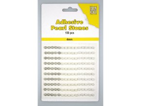 samolepiciperličky odstinybile 1 scrapbookign cardmaking Nellie's Choice Adhesive Pearls 150pcs 4mm 3 Tones white euphoriscz