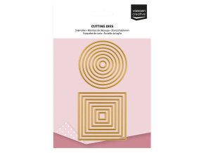Vaessen Creative Mini Cutting Dies Circles & Squares 1 vyrezavacisablony kruhactverec scrapbooking euphoriscz