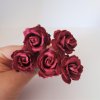 wildrose papirovaruze papirovakytka cervena tmavá(burgundy)2 macrame homedecor euphoriscz