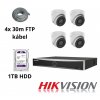 Hikvision 4x IP Kamera 4Mpx Economy pack