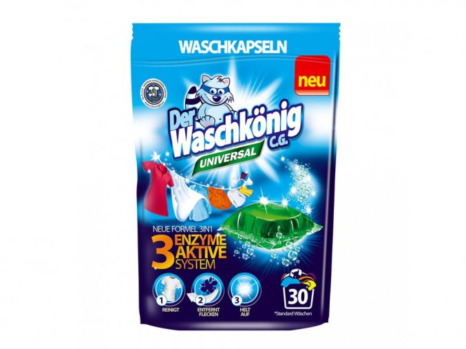 waschkonig kapsle na prani 30 ks 3v1 universal