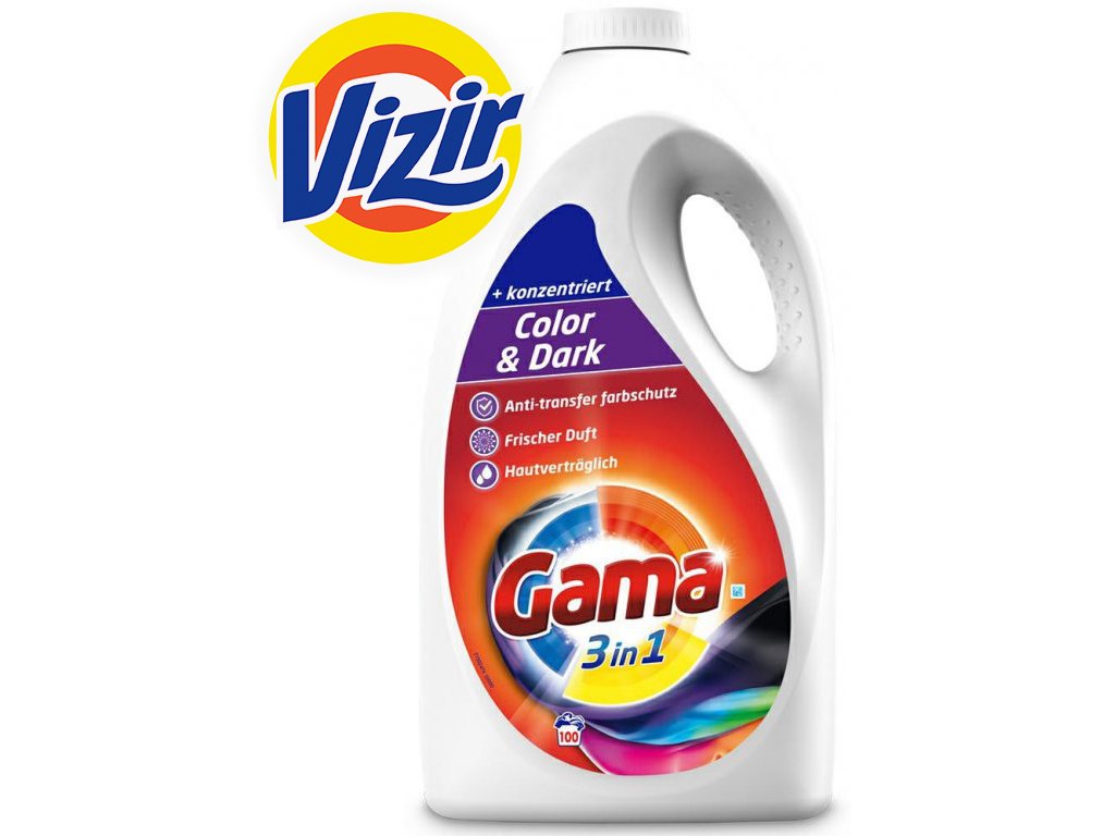 Vizir Gama XXL Color prací gel 5 l, 100 dávek