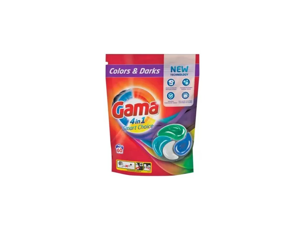 Vizir Gama Caps XL Color prací kapsle se svěží vůní 60 PD