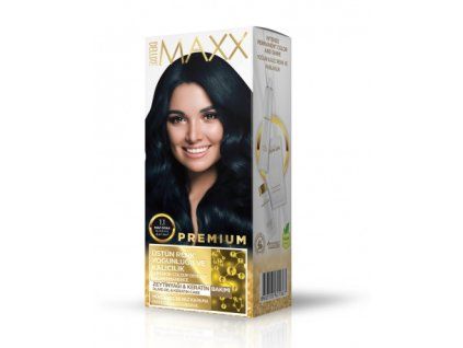 barva na vlasy maxx deluxe premium modro cerna 1 1