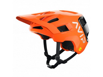 eng pl Bicycle helmet POC KORTAL RACE MIPS FLUORESCENT ORANGE AVIP URANIUM BLACK MATT 2021 7327 8