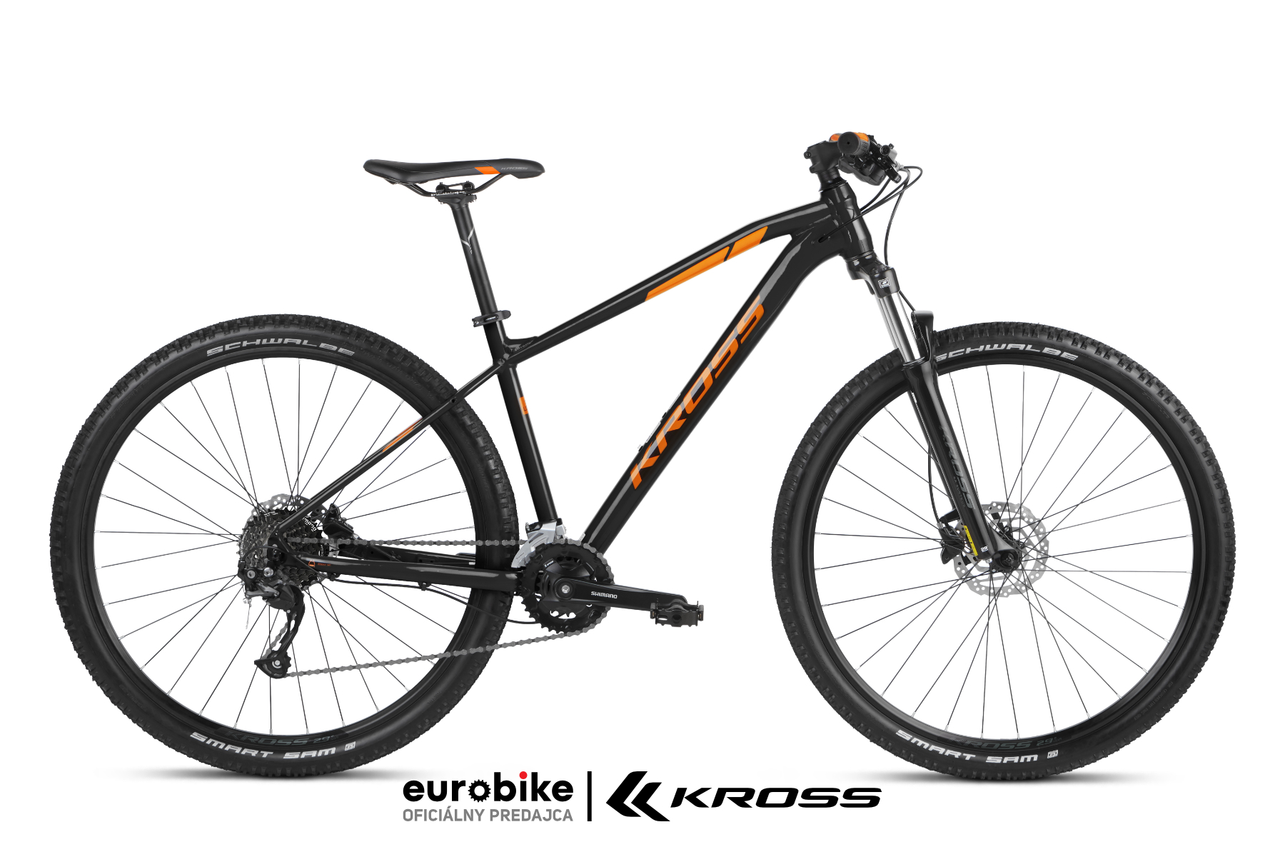 KROSS Level 1.0 2024 Black / Orange Glossy (29") Veľkosť rámu: L