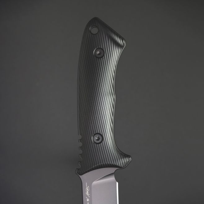 3D profiled GRN handle with directional texture for a locked-in grip in any condition. . . . #Linden #EUROBLADEWORX...